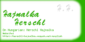 hajnalka herschl business card